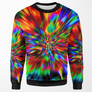 Rainbow Wormhole Tie Dye Pattern All-over-print Unisex Sweatshirt