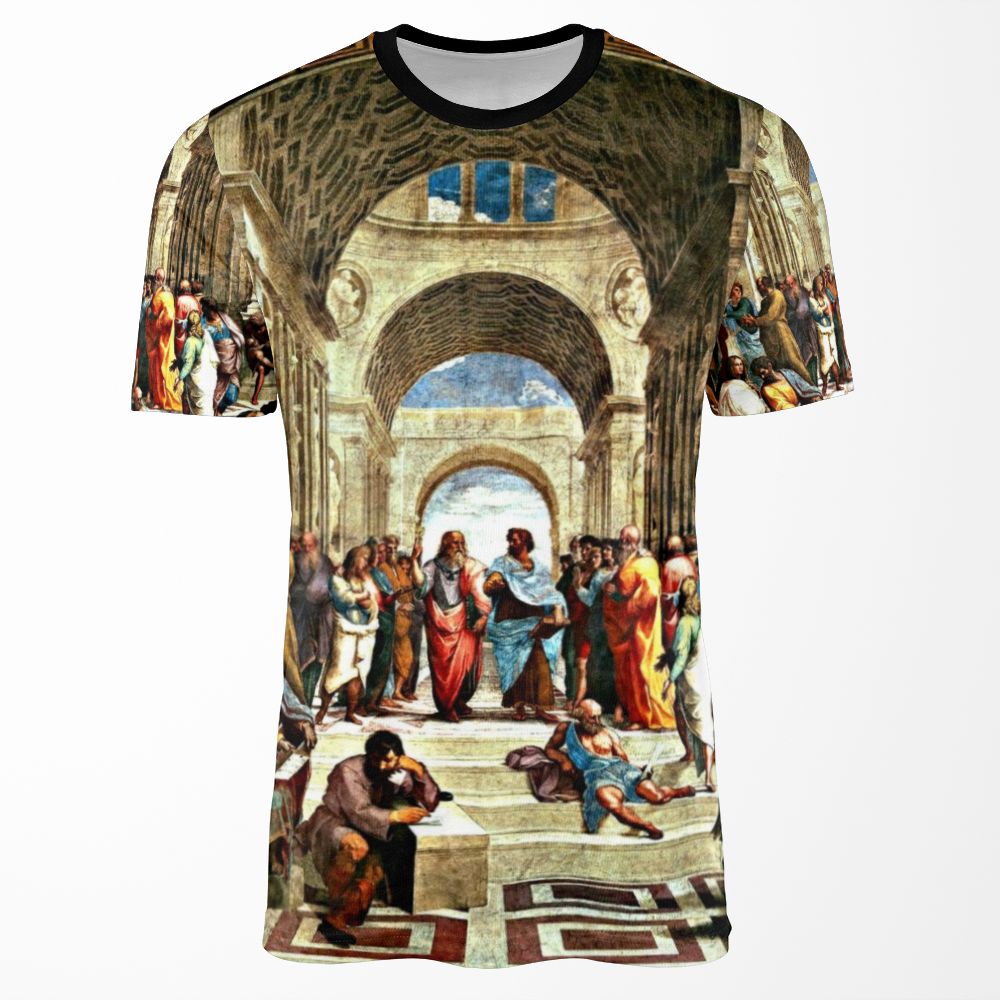 Raphael School Of Athens 1511 All-over-print T-shirt