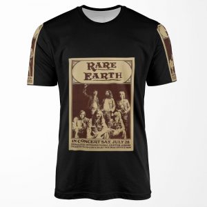 Rare Earth Vintage Concert 1973 All-over-print T-shirt