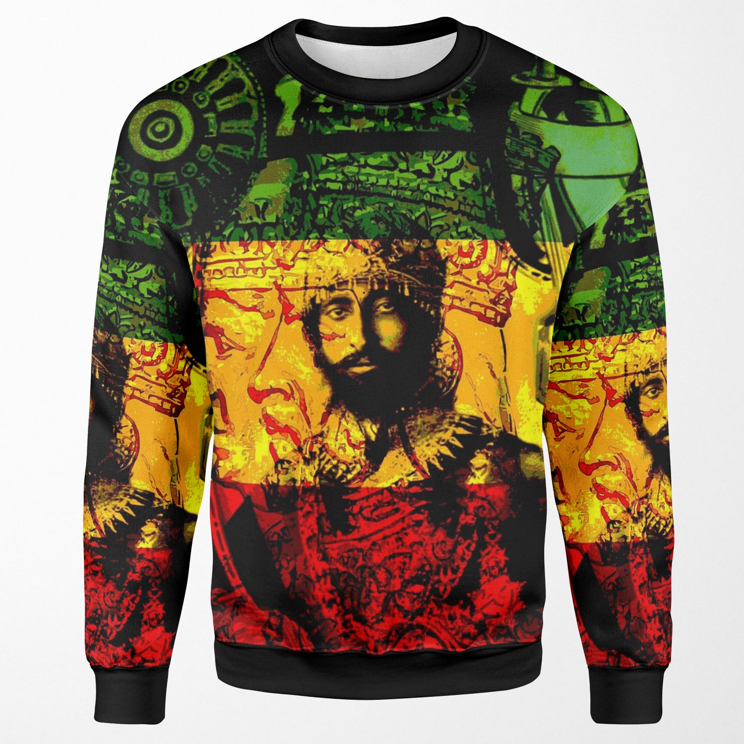 Rasta Haile Selassie Natural Mystic Lion Of Judah All-over-print Unisex Sweatshirt