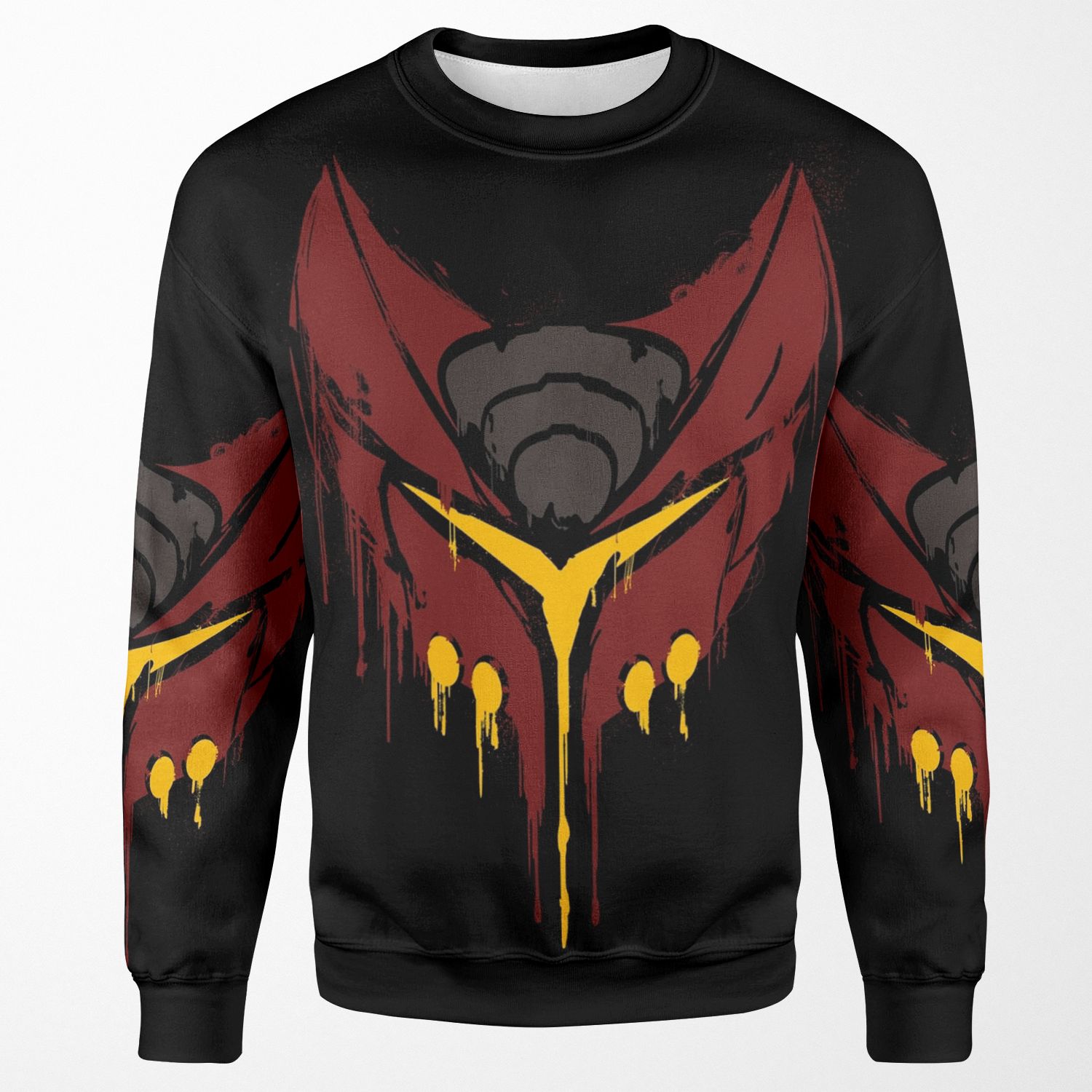 Ratchet Deadlocked Red Orange Stencil All-over-print Unisex Sweatshirt