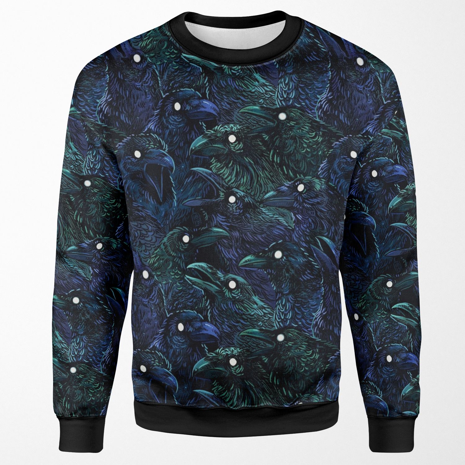 Raven Pattern All-over-print Unisex Sweatshirt