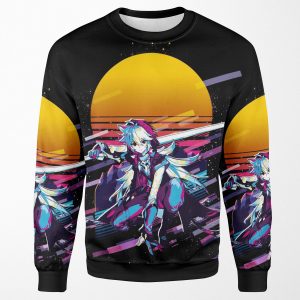 Razor Genshin Impact 80S Retro All-over-print Unisex Sweatshirt