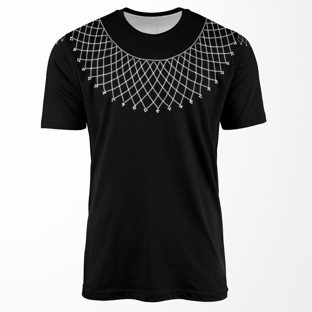 Rbg Collar All-over-print T-shirt