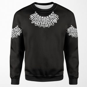 Rbg Dissent Collar All-over-print Unisex Sweatshirt