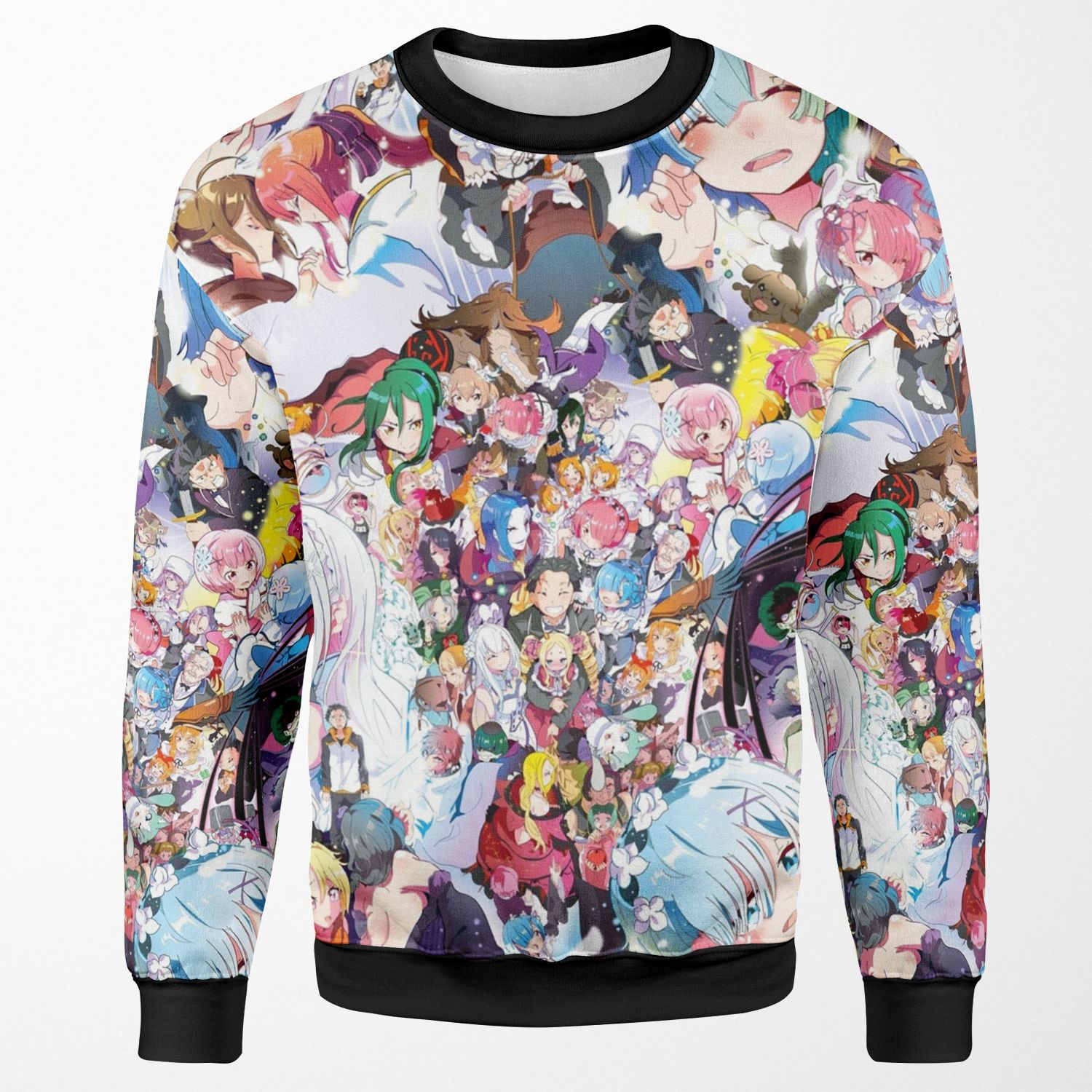 Re Zero All Characters All-over-print Unisex Sweatshirt