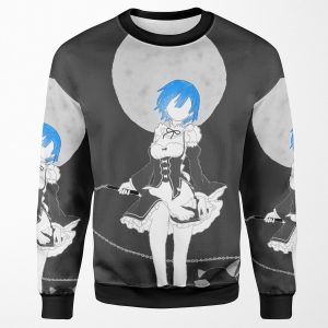 Re Zero Rem Moonlight All-over-print Unisex Sweatshirt