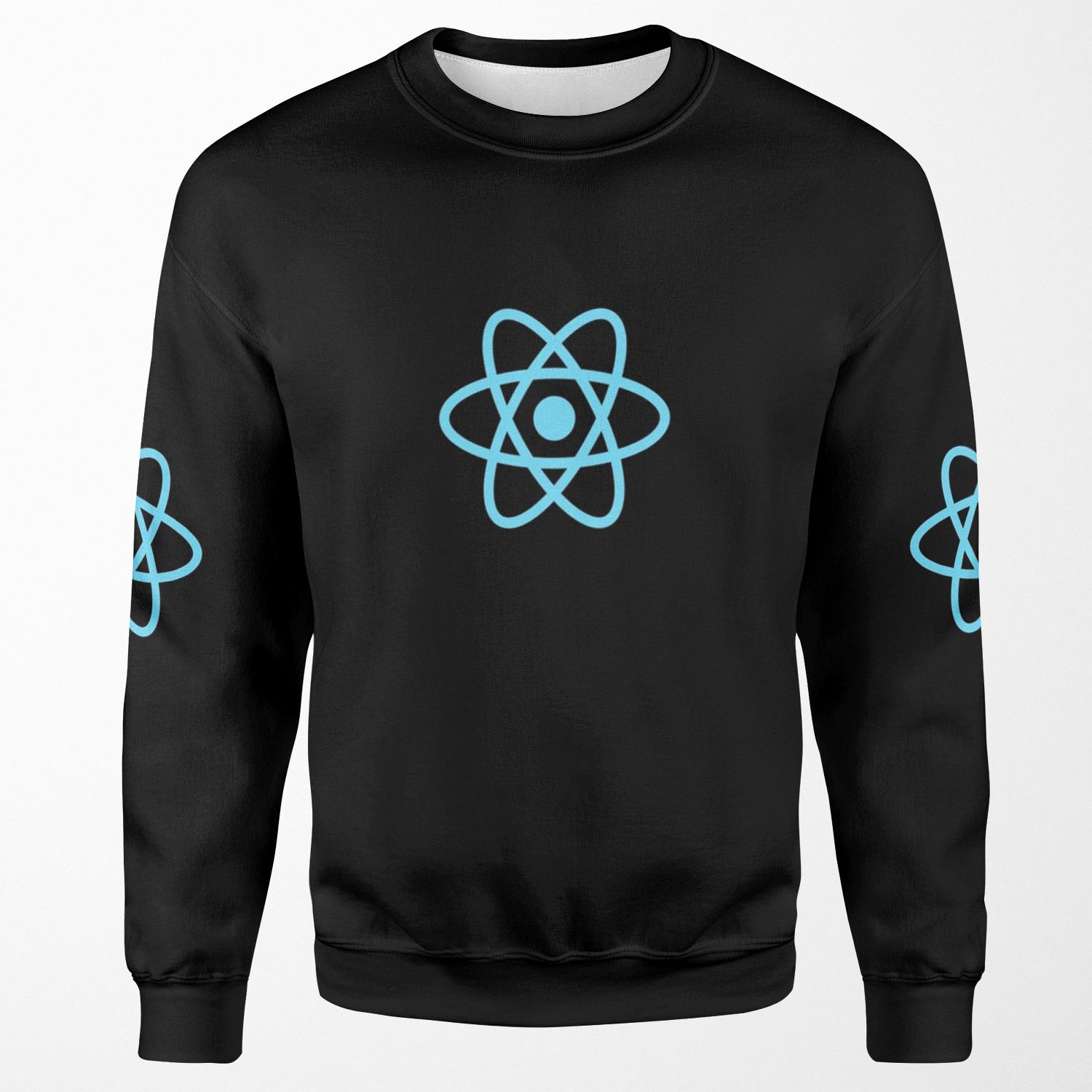 Reactjs React Js Official Logo Javascript Framework All-over-print Unisex Sweatshirt
