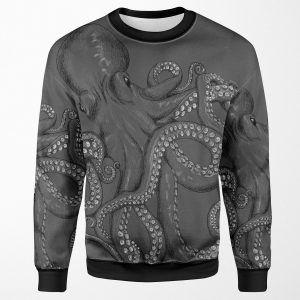 Realistic Octopus Two Tone All-over-print Unisex Sweatshirt