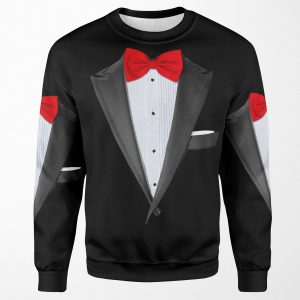 Realistic Tuxedo Shirt All-over-print Unisex Sweatshirt