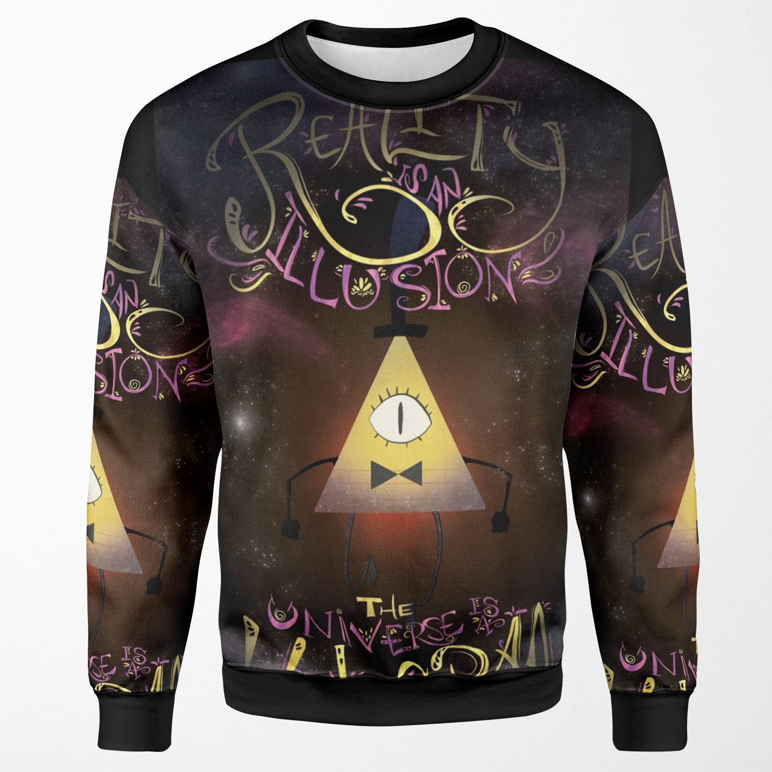 Reality Is An Illusion Bill Cipher All-over-print Unisex Sweatshirt