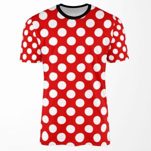 Red And White Polka Dots By Orikall All-over-print T-shirt