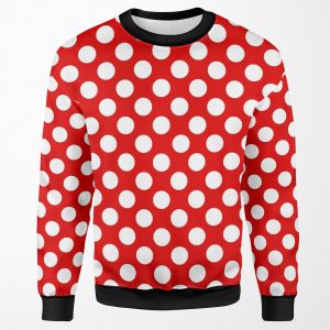 Red And White Polka Dots By Orikall All-over-print Unisex Sweatshirt
