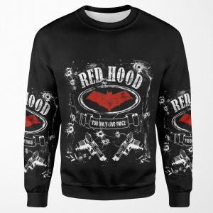 Red Hood Label Whiskey Style All-over-print Unisex Sweatshirt