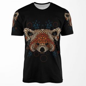Red Panda Face All-over-print T-shirt