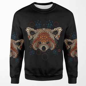 Red Panda Face All-over-print Unisex Sweatshirt