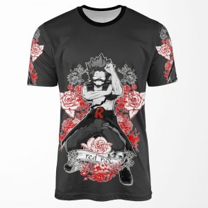 Red Riot Flower Boy ~ Kirishima Eijirou My Hero Academia All-over-print T-shirt