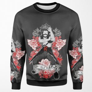 Red Riot Flower Boy ~ Kirishima Eijirou My Hero Academia All-over-print Unisex Sweatshirt