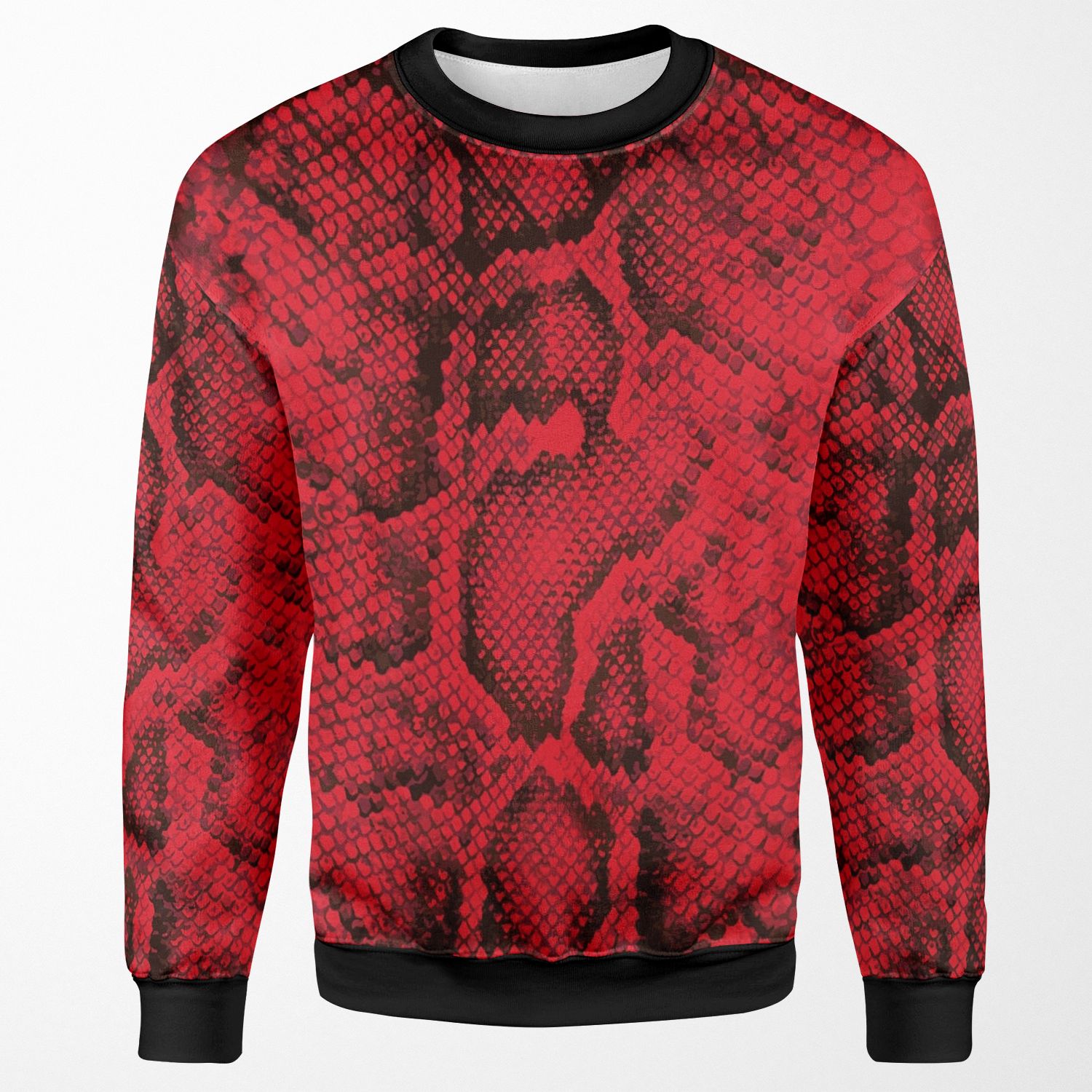 Red Snakeskin All-over-print Unisex Sweatshirt