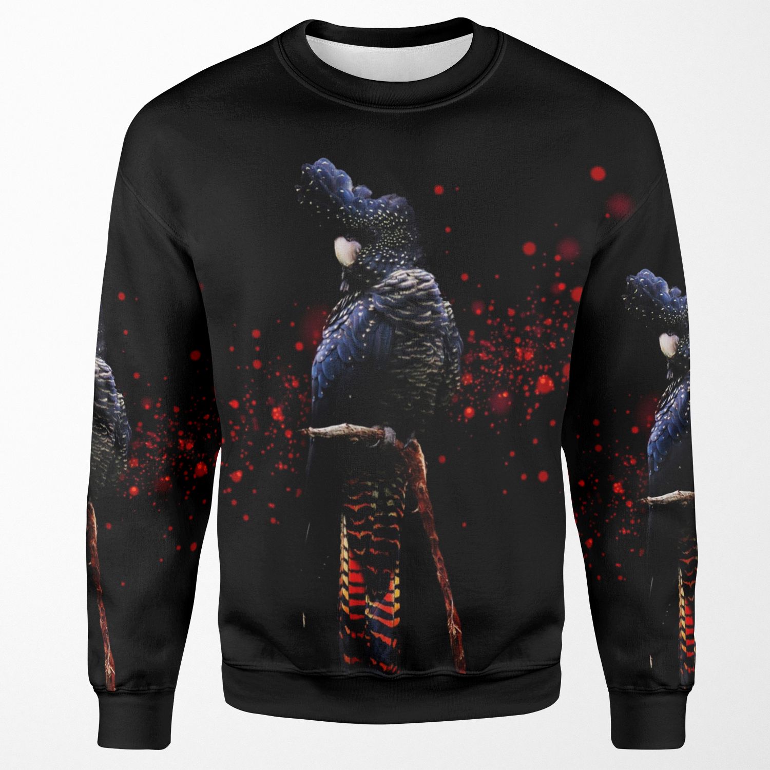 Red Tailed Black Cockatoo All-over-print Unisex Sweatshirt