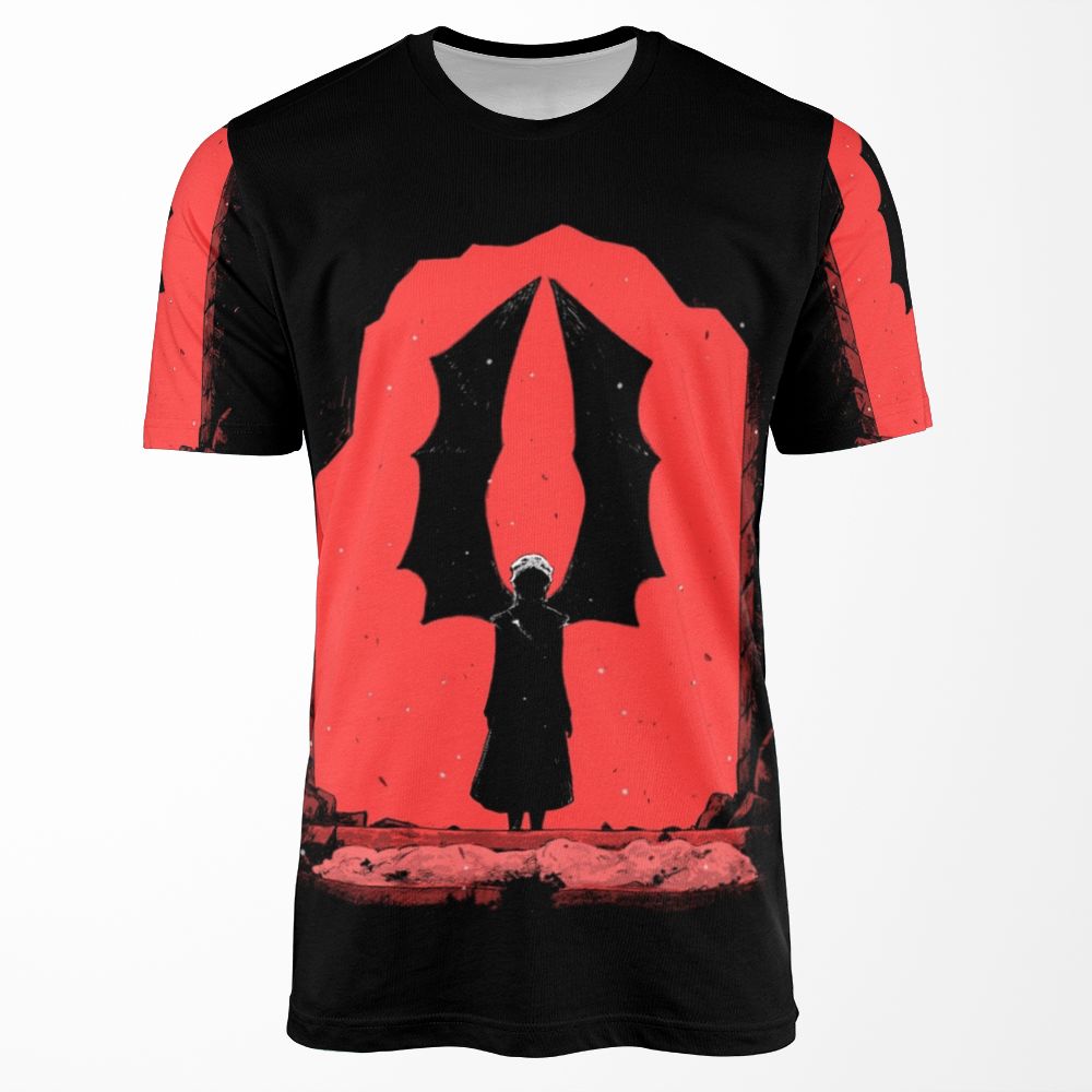 Red Wings Of Deadh All-over-print T-shirt