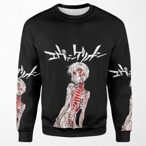 Rei Evangelion X Ray All-over-print Unisex Sweatshirt