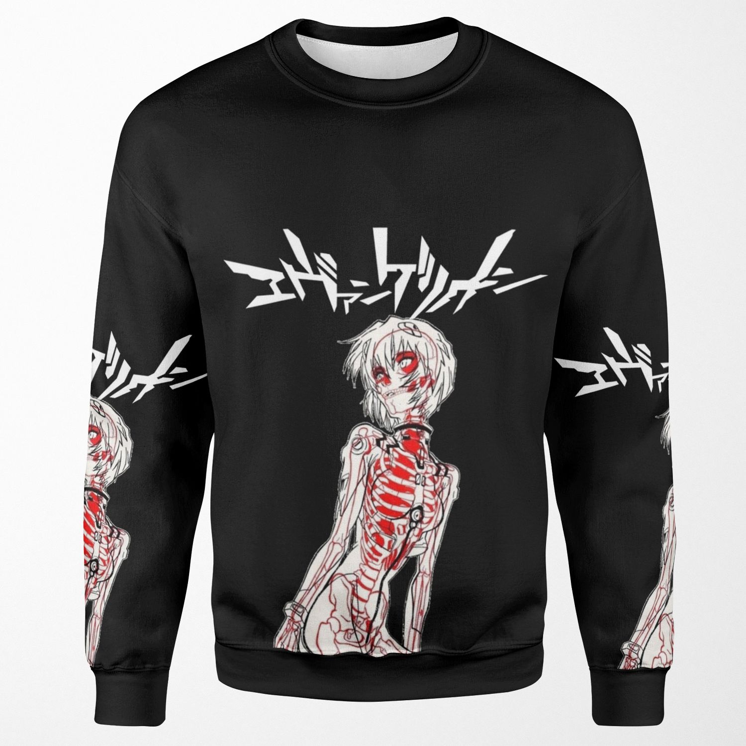 Rei Evangelion X Ray All-over-print Unisex Sweatshirt