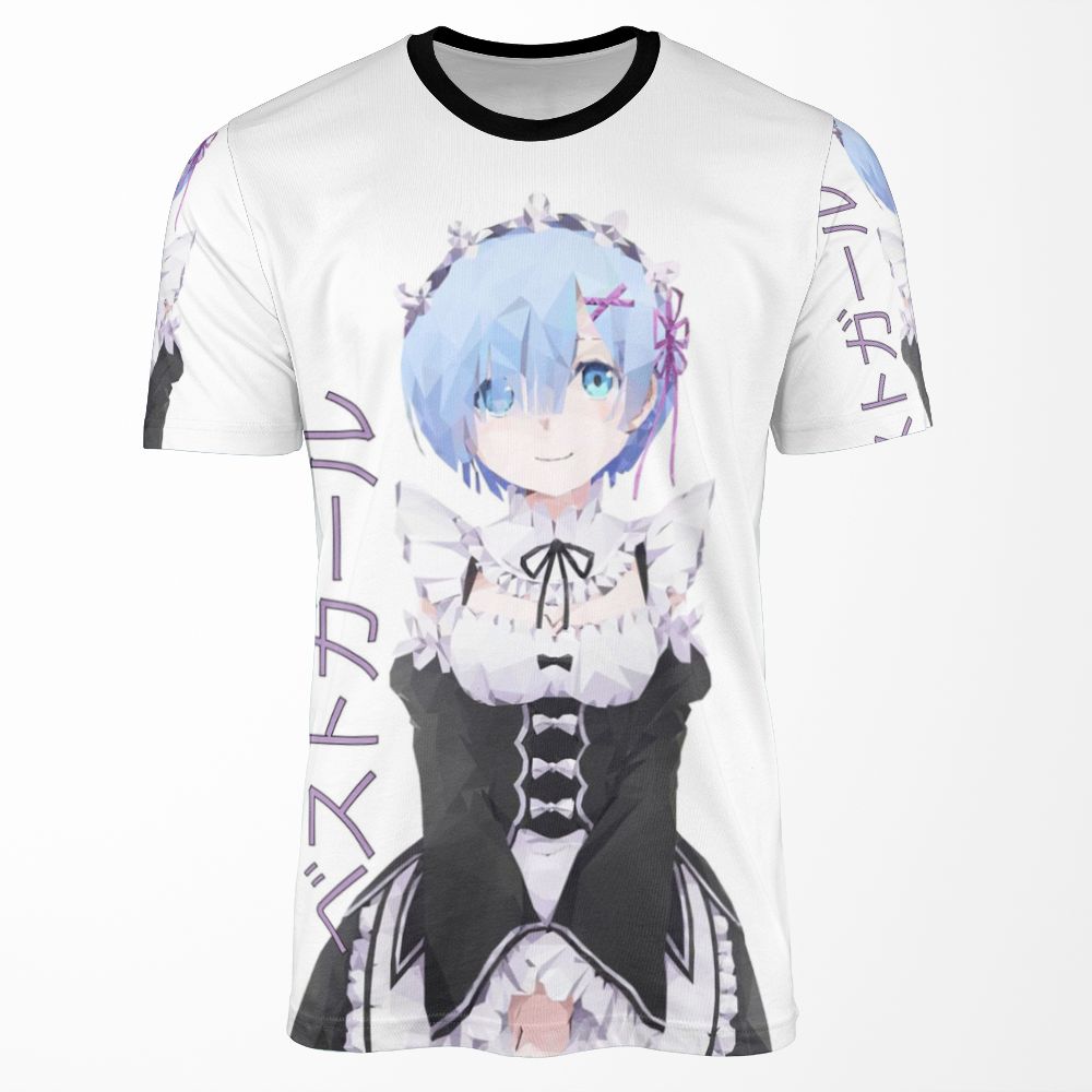 Rem Geometric All-over-print T-shirt
