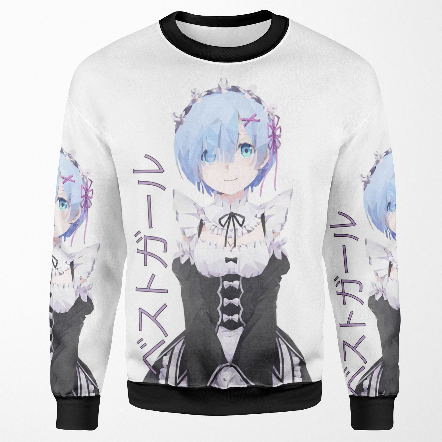 Rem Geometric All-over-print Unisex Sweatshirt