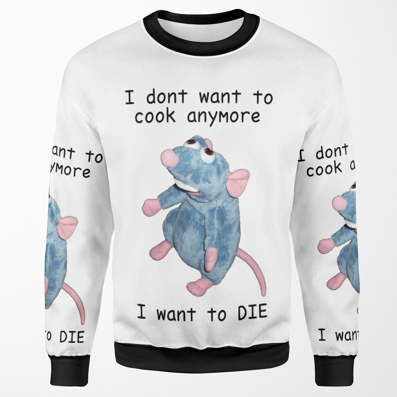 Remy Doesn T Want To Cook Anymore All-over-print Unisex Sweatshirt