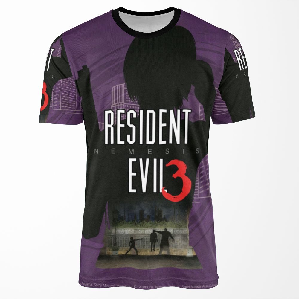 Resident Evil 3 Nemesis Minimalist Print All-over-print T-shirt