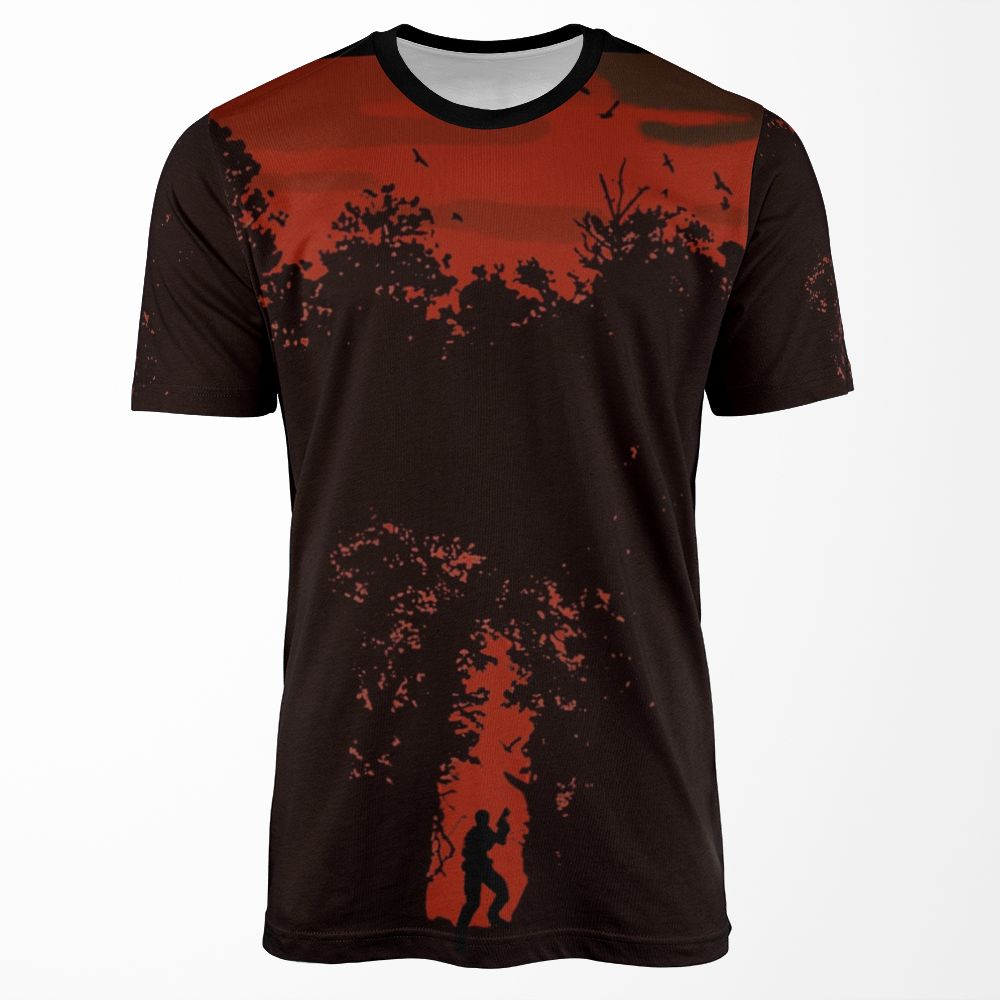 Resident Evil 4 Eu Cover Art With Leon All-over-print T-shirt