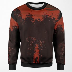 Resident Evil 4 Eu Cover Art With Leon All-over-print Unisex Sweatshirt