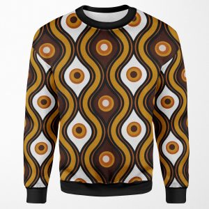 Retro 1970 S Style Seventies Vintage Pattern All-over-print Unisex Sweatshirt