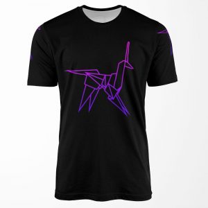 Retro Blade Runner Origami Unicorn All-over-print T-shirt