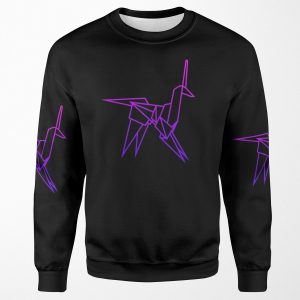 Retro Blade Runner Origami Unicorn All-over-print Unisex Sweatshirt