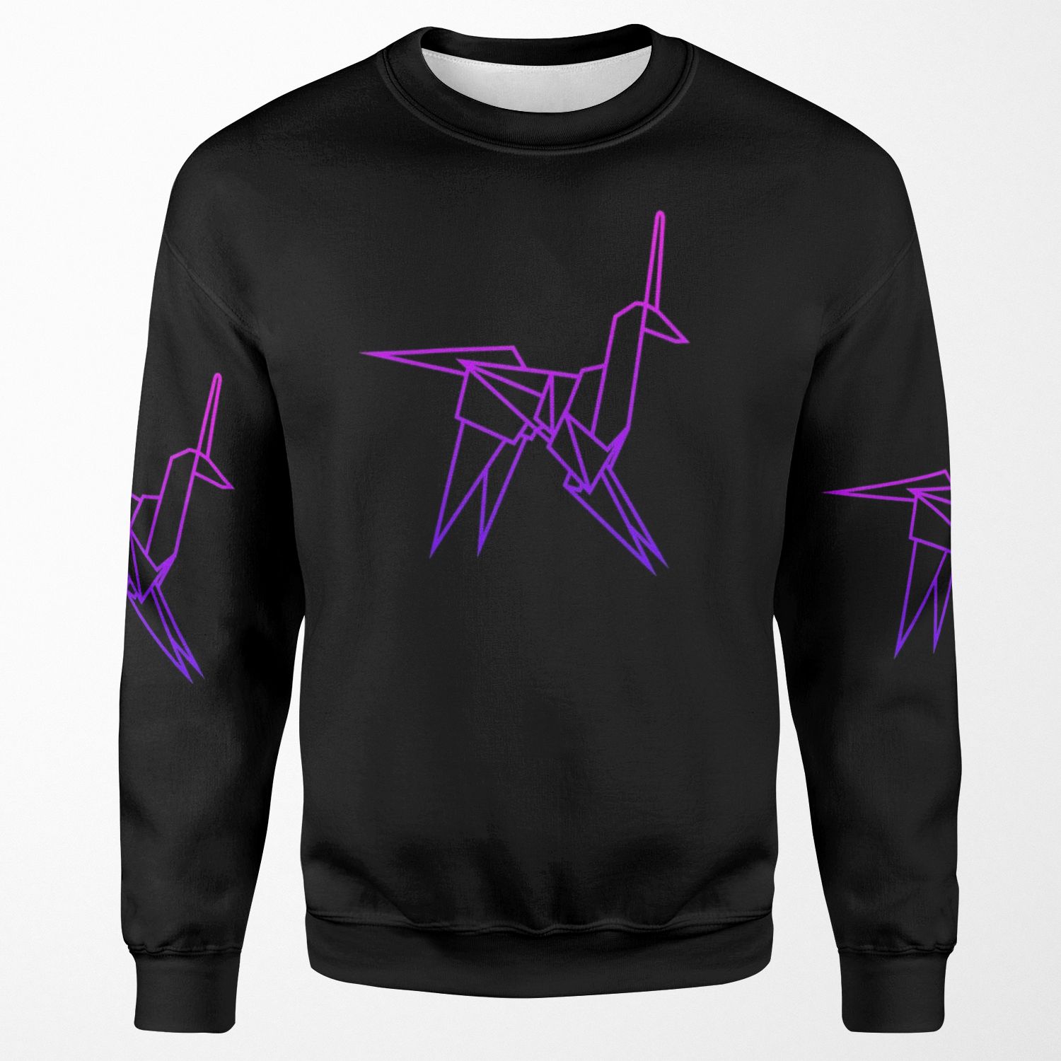 Retro Blade Runner Origami Unicorn All-over-print Unisex Sweatshirt