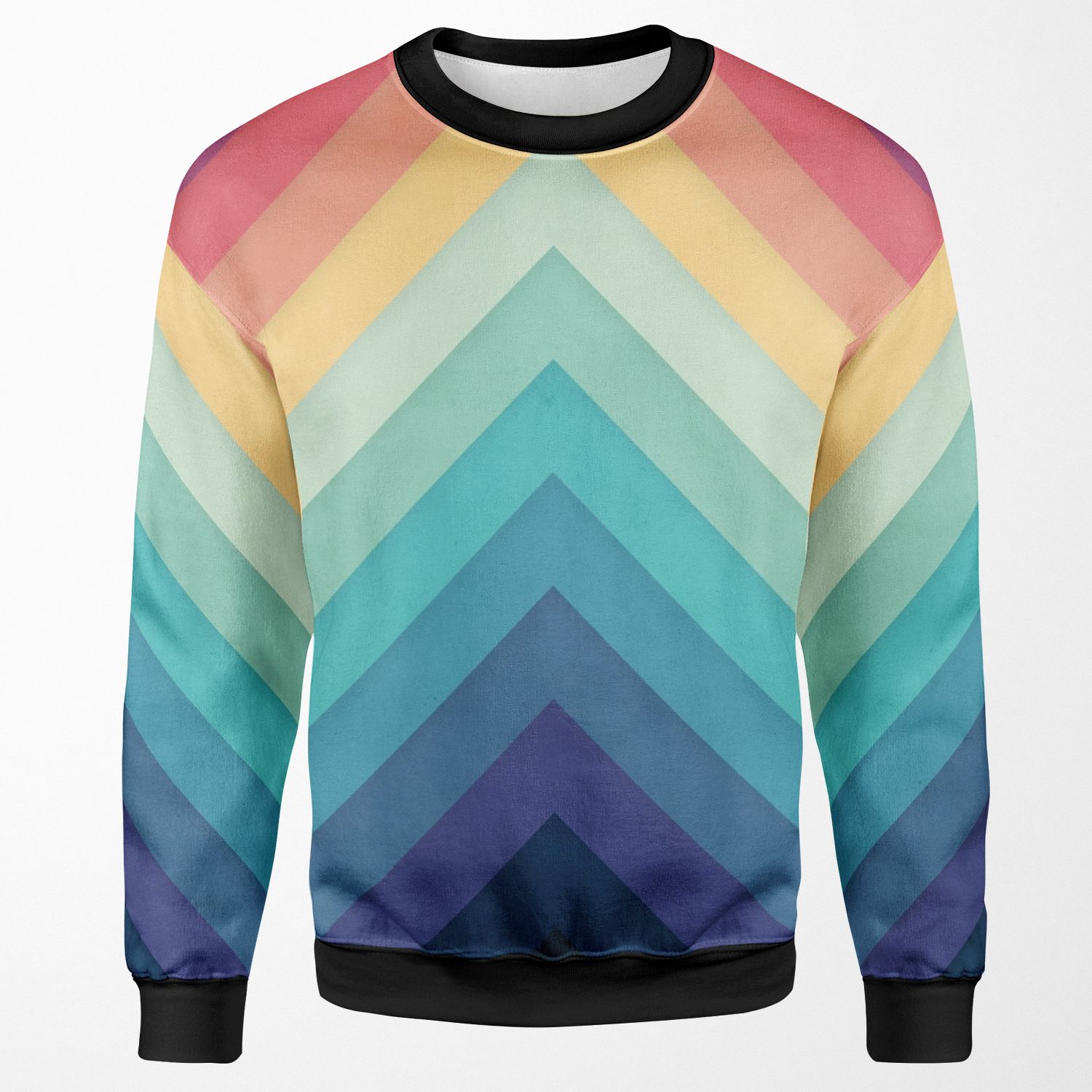 Retro Chevrons 002 All-over-print Unisex Sweatshirt