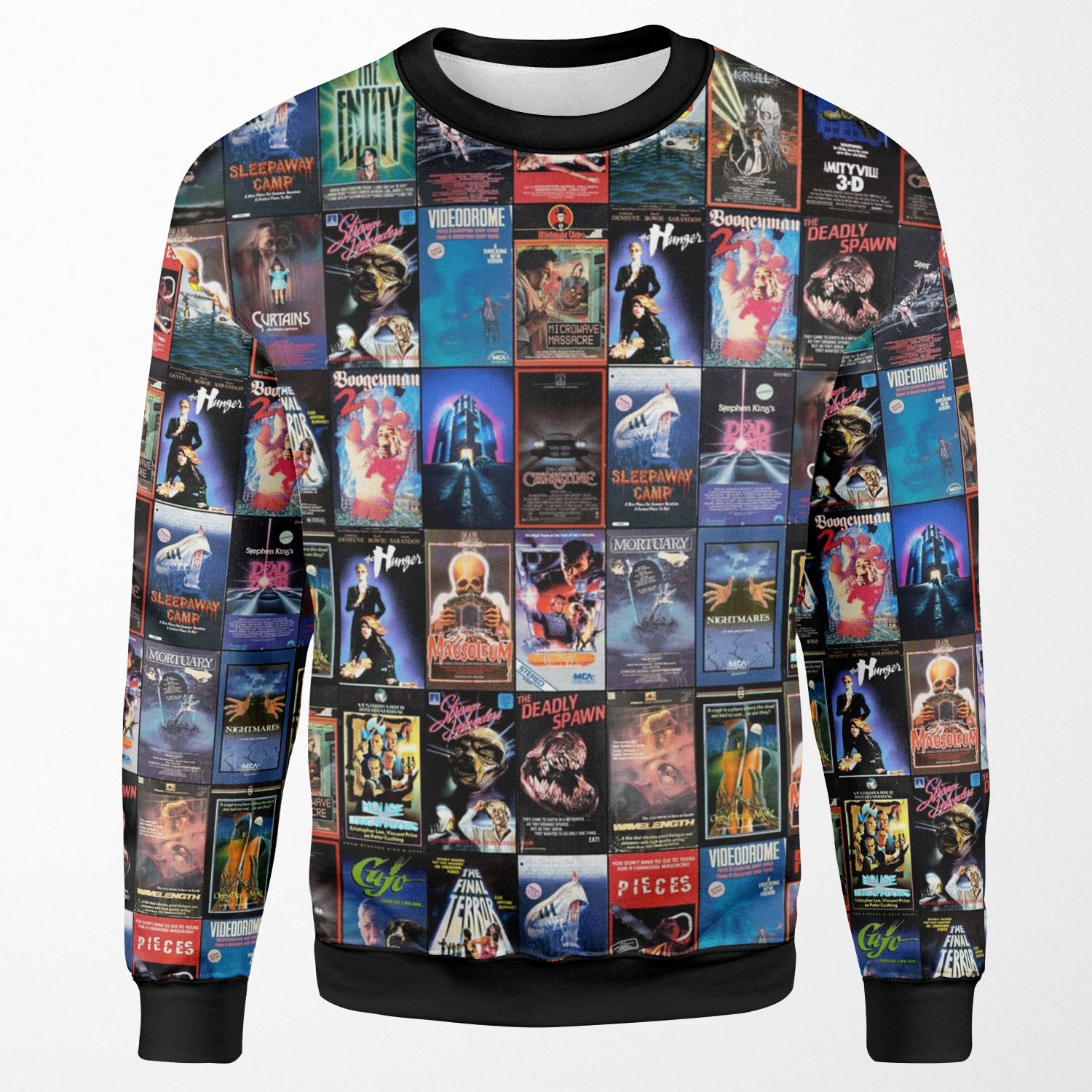 Retro Horror Vhs Artwork 1983 All-over-print Unisex Sweatshirt