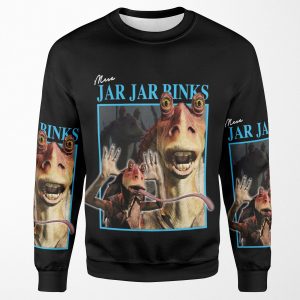 Retro Jar Jar Binks All-over-print Unisex Sweatshirt