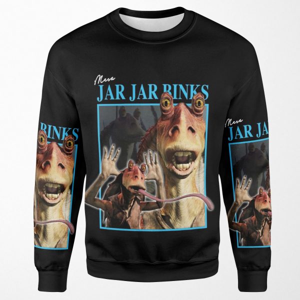 Retro Jar Jar Binks All-over-print Unisex Sweatshirt