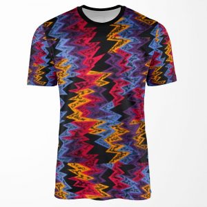 Retro Jordan Inspired Nothing But Net Pattern All-over-print T-shirt