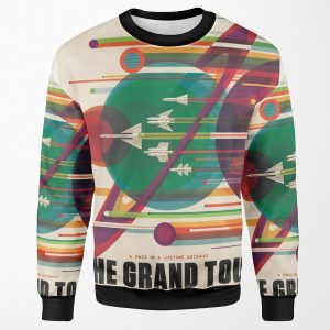 Retro Space Poster The Grand Tour All-over-print Unisex Sweatshirt