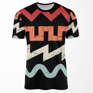 Retro Synth Waveforms All-over-print T-shirt