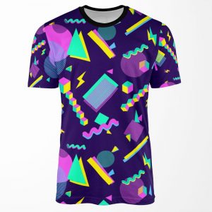 Retro Throwback Bowling Alley Chic All-over-print T-shirt