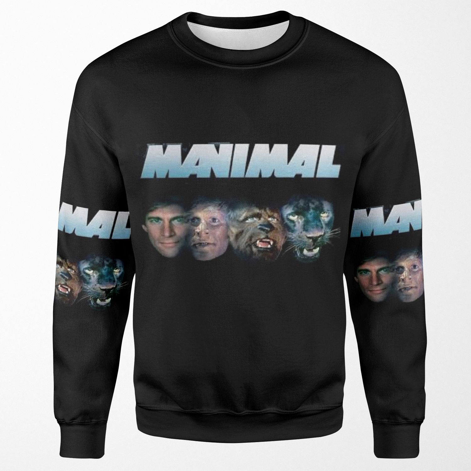 Retro Tv Program Manimal Artwork All-over-print Unisex Sweatshirt