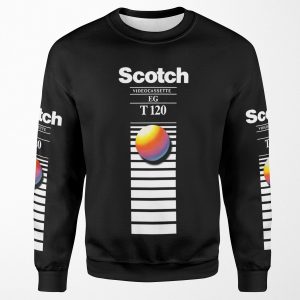 Retro Vhs Tape Vaporwave Aesthetic All-over-print Unisex Sweatshirt