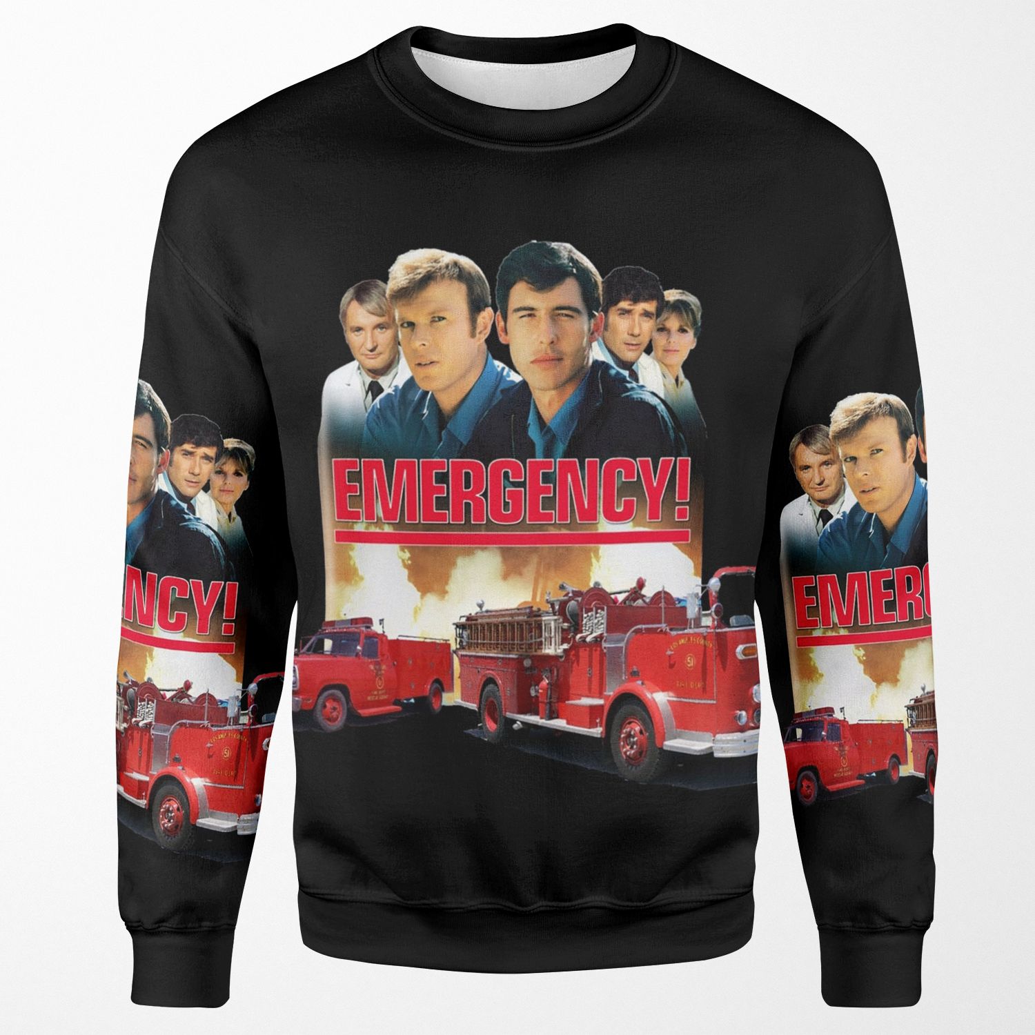 Retro Vintage 70S Medical Drama Emergency Tribute All-over-print Unisex Sweatshirt