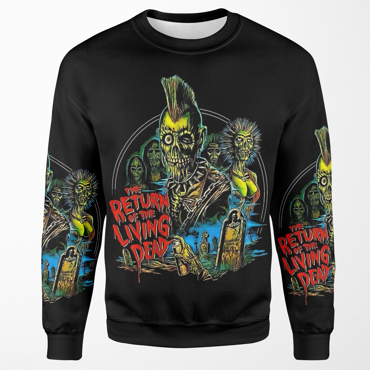 Return Of The Living Dead Tarman Poster Art All-over-print Unisex Sweatshirt