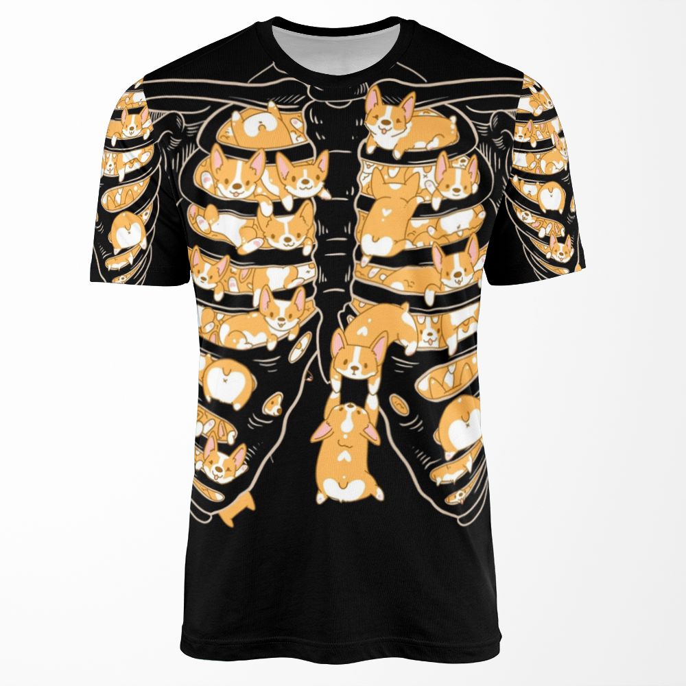 Ribcage Of Corgis All-over-print T-shirt